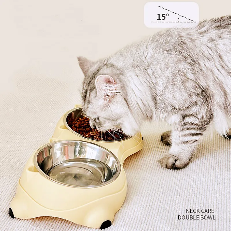 Comedero de acero inoxidable antideslizante para gato y perro - imagen 5