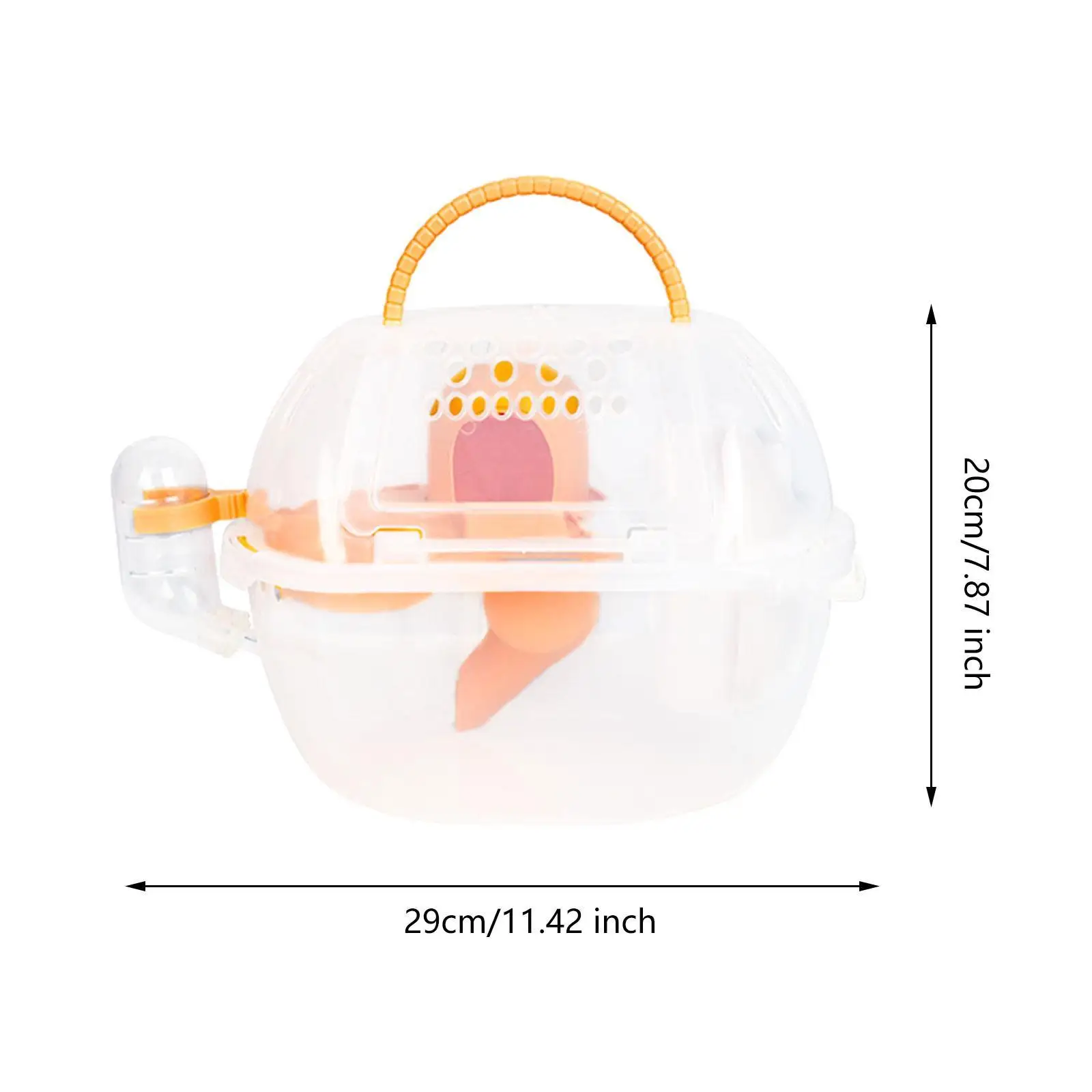 Hamster Carrier Cage Clear Small Animal Carry Case for Ferrets Squirrel Mice