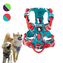 Chaleco reflectante con mango vertical para perros pequeños y grandes