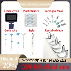 Kit accesorios videolaringoscopio veterinario – Acero inoxidable