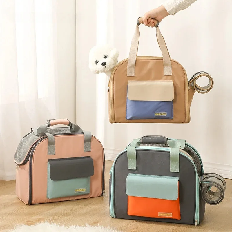 Bolso hombro transpirable multifunción para gatos, perros y cachorros