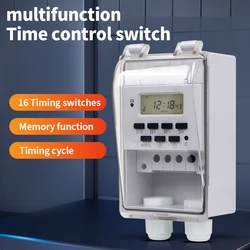 Temporizador digital 220V 30A programable 7 días