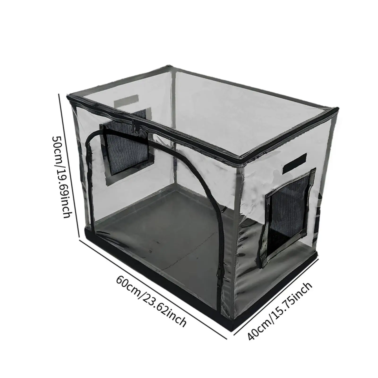 Reptile Feeding Box Easy to Observe Habitat Cage for Garden Farm Hermit Crab