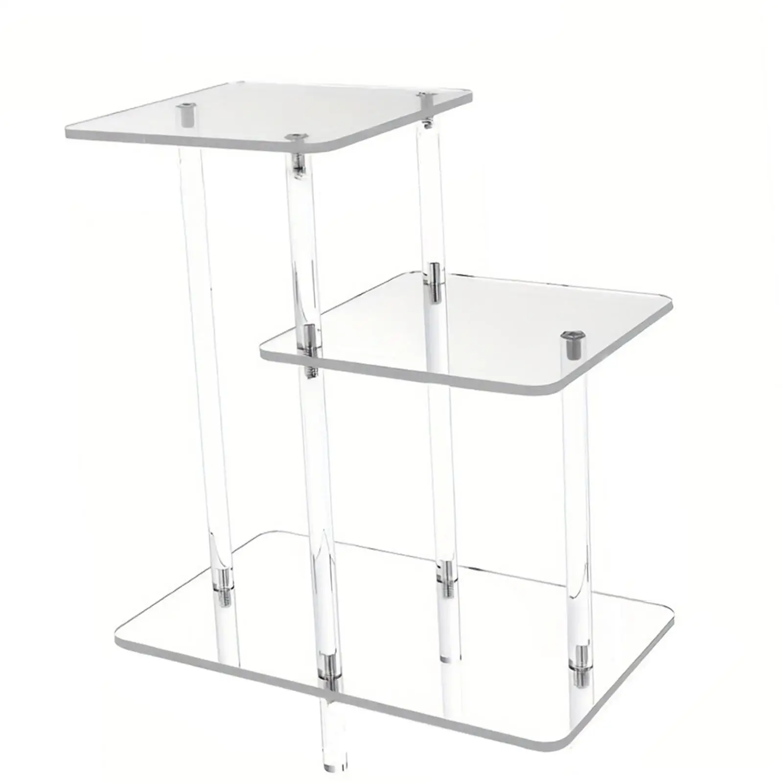 Mesa auxiliar acrílica, organizador multifuncional, cómoda mesita de noche, decoración del hogar, mesa auxiliar para baño, dormitorio, sala de estudio - imagen 4