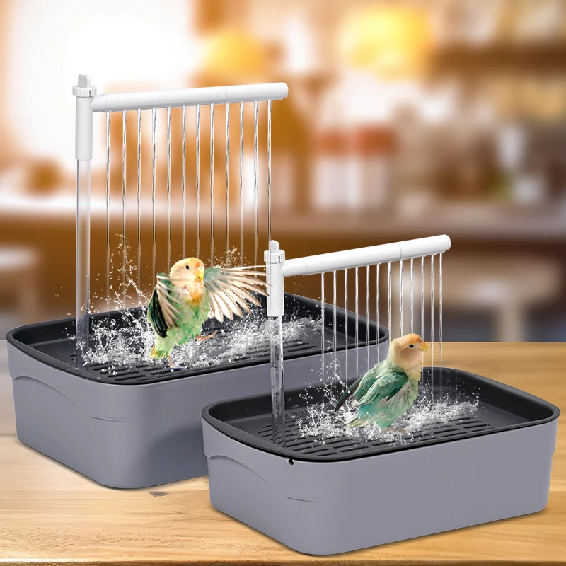 Tubo de baño automático para loros y pájaros, ducha para loros, grifo circulante eléctrico, ducha para pájaros y mascotas, fuente de baño para periquitos - imagen 2