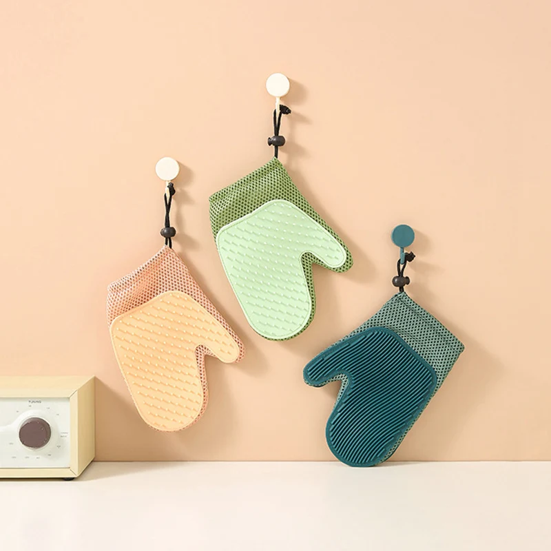 Guante eliminador de pelo para mascotas, cepillo de aseo para perros, guantes de limpieza para gatos, manopla de desprendimiento, suministros de manopla de baño para perros, nueva actualización - imagen 4