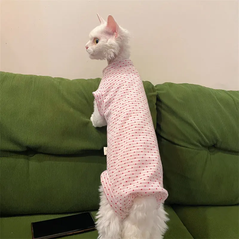 Ropa de verano aire acondicionado para gatos Sphynx y Devon Rex