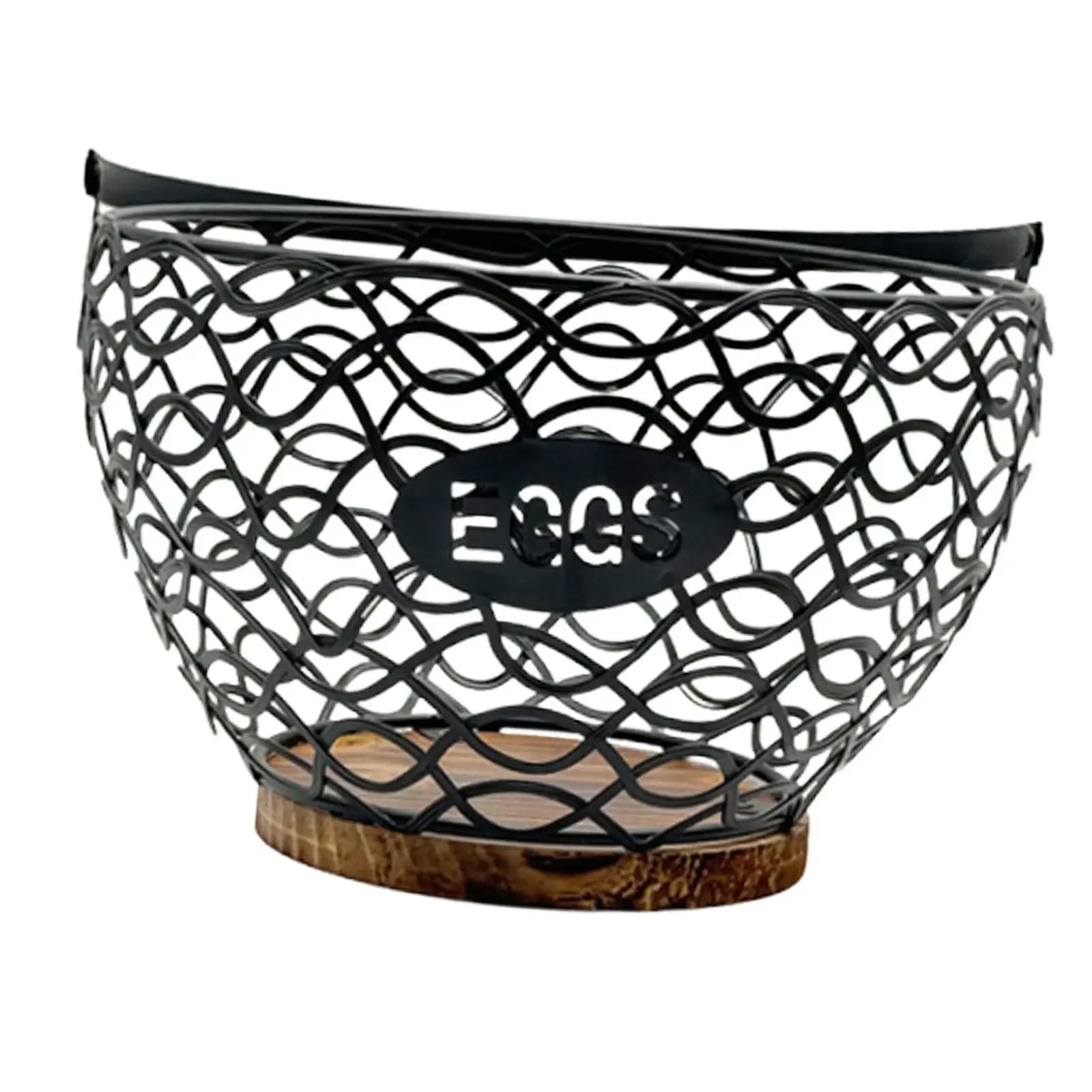 Cesta de mimbre para huevos y frutas – Organizador rústico de cocina y granja