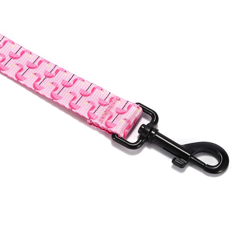 PLATTCO diseño único SLEEPING FLAMINGES correa de perro transpirable respetuosa con el medio ambiente perro grande y mediano 5 tamaños PDL313 - imagen 4