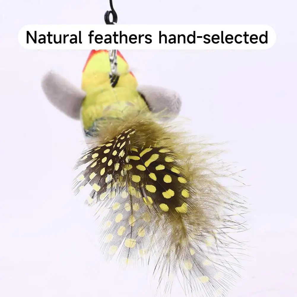 Juego de juguetes para gatos con forma de pájaro, ejercicio divertido, resistente a las mordeduras, suministros para mascotas con efecto de sonido para gatitos activos - imagen 2