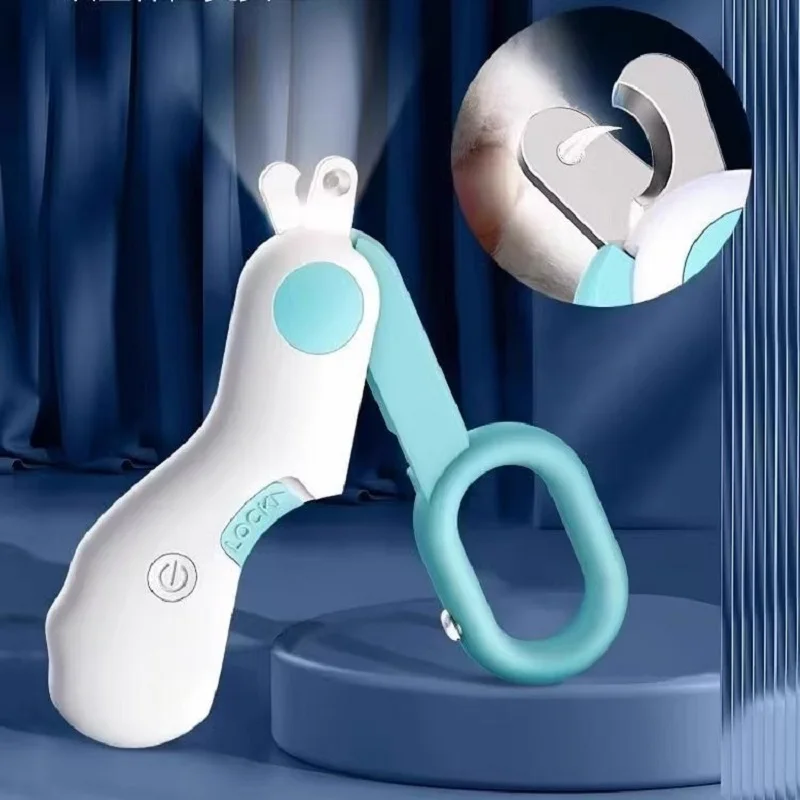 Cortauñas profesional para mascotas con luz LED, cortaúñas para mascotas, tijeras de aseo para perros pequeños, tijeras para gatos, accesorios para perros