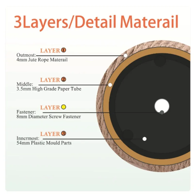 Poste rascador para gatos, árbol para gatos, marco de escalada de Sisal, accesorios de poste de repuesto DIY, muebles para mascotas, poste rascador para gatitos - imagen 5