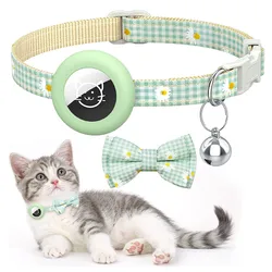 Collar para gato con AirTag – Diseño a cuadros ajustable con campana