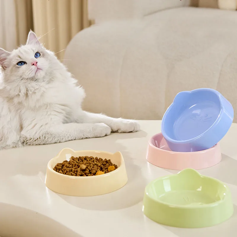 Tazón oreja de gato comedero bebedero para felinos y perros pequeños