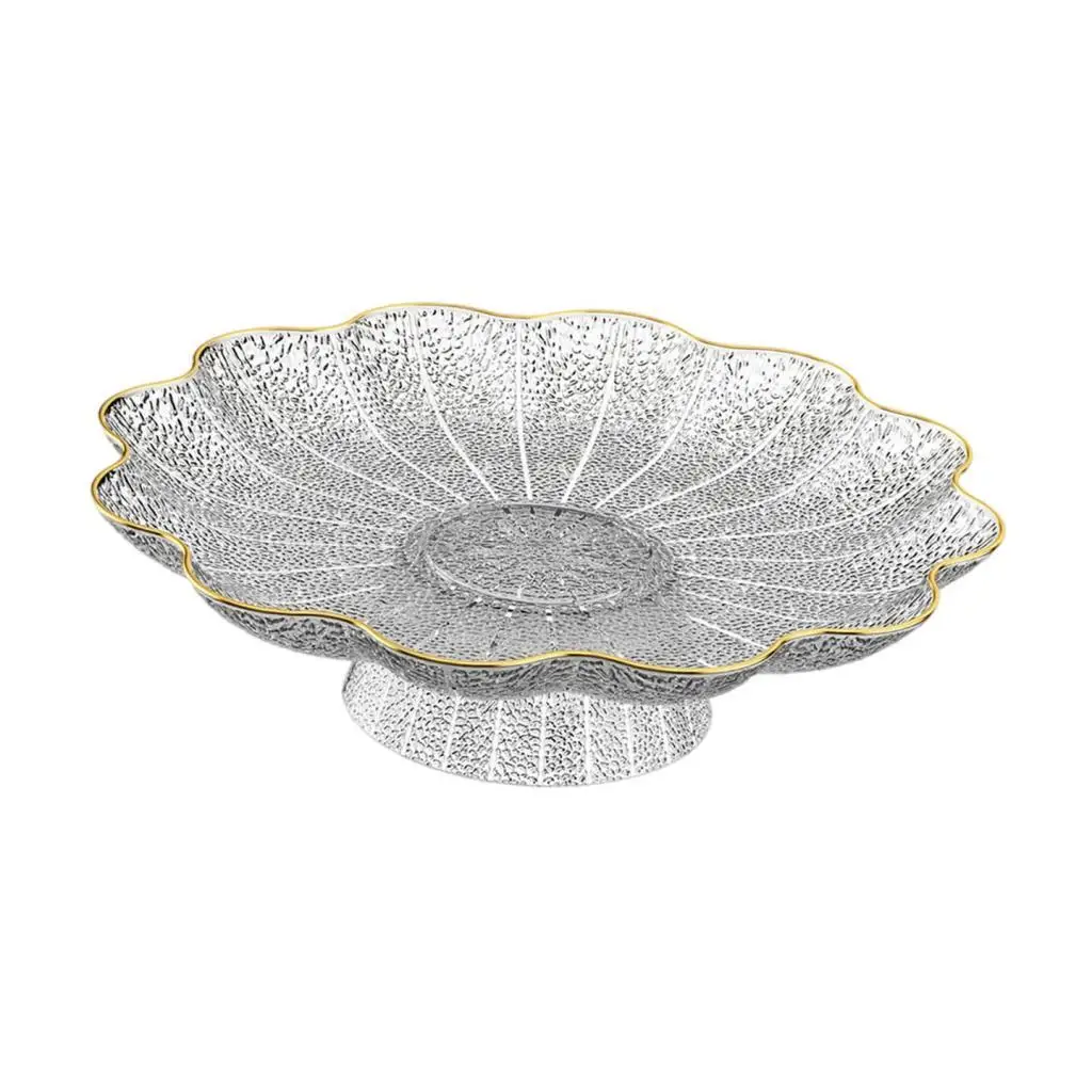 Footed Fruit Bowl Food Dish Practical Large Centerpieces Aesthetic Fruit Basket Snack Candy Serving Tray for Candy Snacks Nut