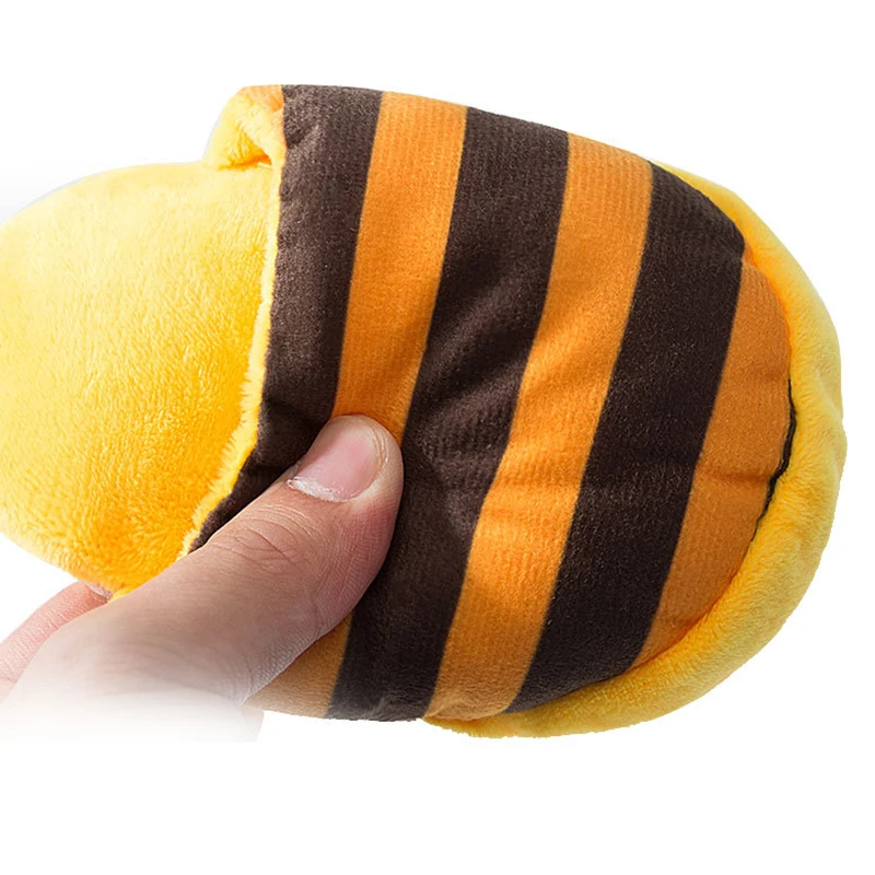 Juguetes para masticar para cachorros con chirriador para perros pequeños, Bulldog Francés Shiba Inu, divertida zapatilla de felpa, suministros para mascotas, juguete de limpieza de dientes - imagen 4