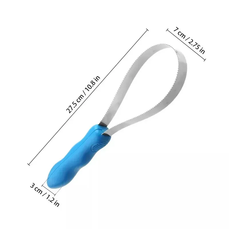 Raspador de sudor de Metal Variable para caballos y mascotas, cepillo de cuchilla para quitar el pelo de perro, herramienta de cuidado del cabello para limpiar el deshedding - imagen 5