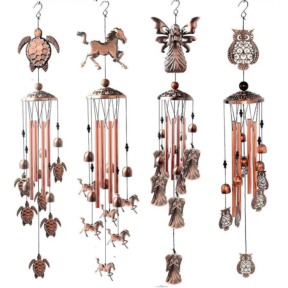 Campana de viento decorativa para jardín – Colgante metálico para mascotas - imagen 2