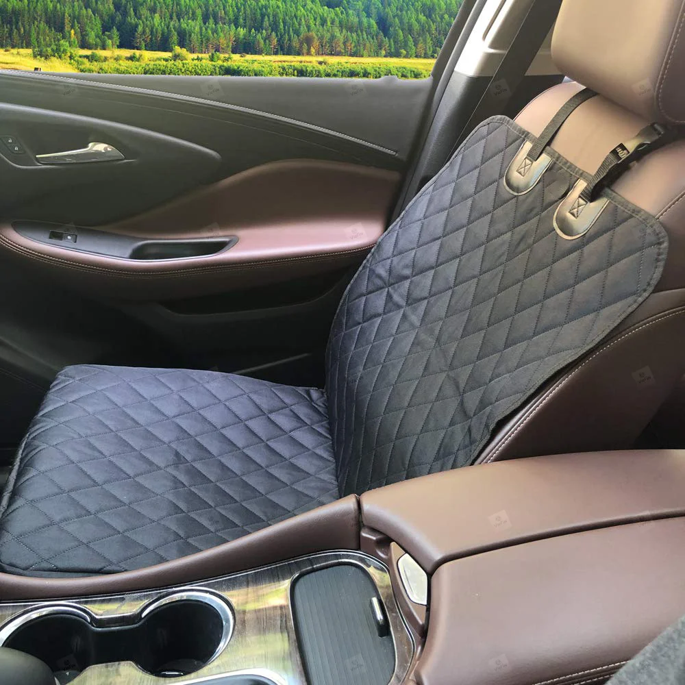 Funda de asiento delantero de coche para perro, alfombrilla protectora antideslizante, impermeable, Oxford, Transportín de mascotas para SUV, camiones, Sedanes, viajes de mascotas - imagen 2