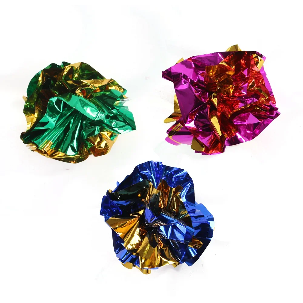 Juego de bolas de pelo de papel de primavera para gato, juguete interactivo para gato, productos para mascotas, accesorios para mascotas, 14 paquetes - imagen 3