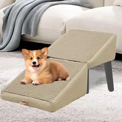 Escaleras de madera perros 2 en 1 – Rampa y escalones desmontable sofá