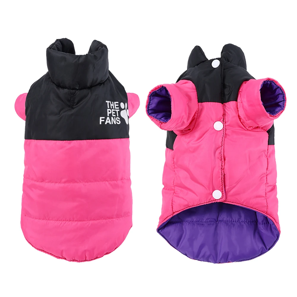 Chaqueta impermeable para perros, ropa Reversible de invierno para mascotas, para perros pequeños y medianos, abrigo cálido y acogedor para perros Yorkie, Bulldog Francés, trajes para cachorros - imagen 2