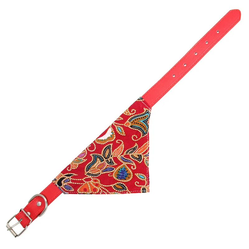 Suministros para perros y gatos, Collar de PU con vendaje Triangular para perros pequeños y medianos, Chihuahua, Pit Bull, Corgi, cachorros, gatos, accesorios para mascotas - imagen 2