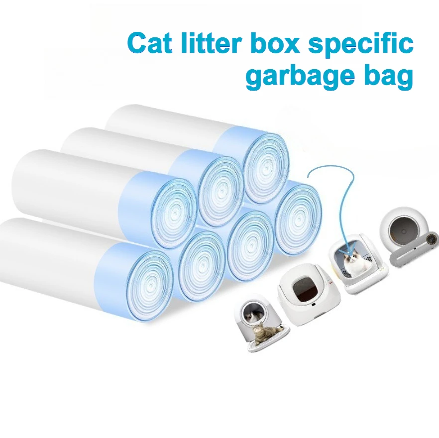 Caja de accesorios para arena de Gato, bolsa de basura, bandeja de accesorios para caja de arena para gatos, bolsas de basura, producto de limpieza y residuos domésticos