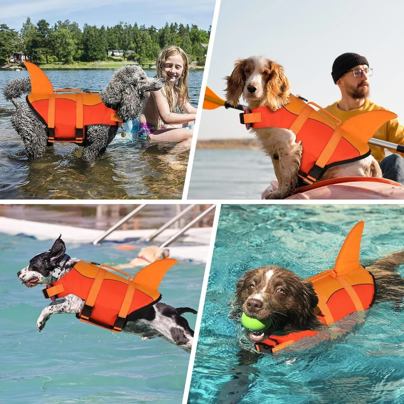 Chaleco salvavidas para perros y gatos – Flotador con asa - imagen 4