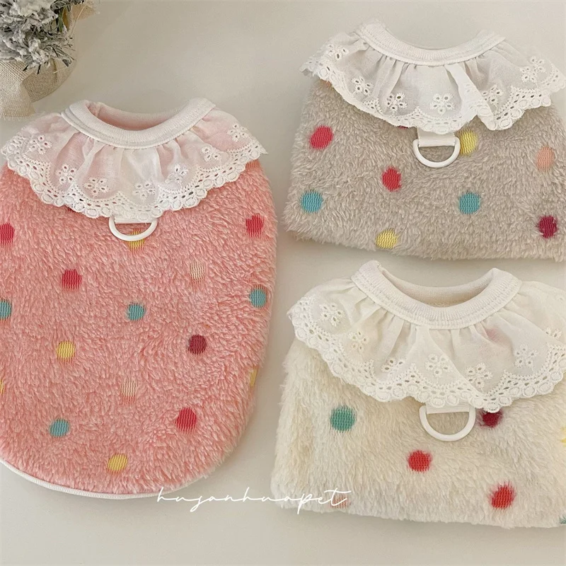 Ropa de lana de invierno para mascotas, ropa sin mangas, sudaderas con capucha para perros pequeños y medianos, Chihuahua, perro salchicha, gatito, abrigo, sudadera XXL - imagen 5