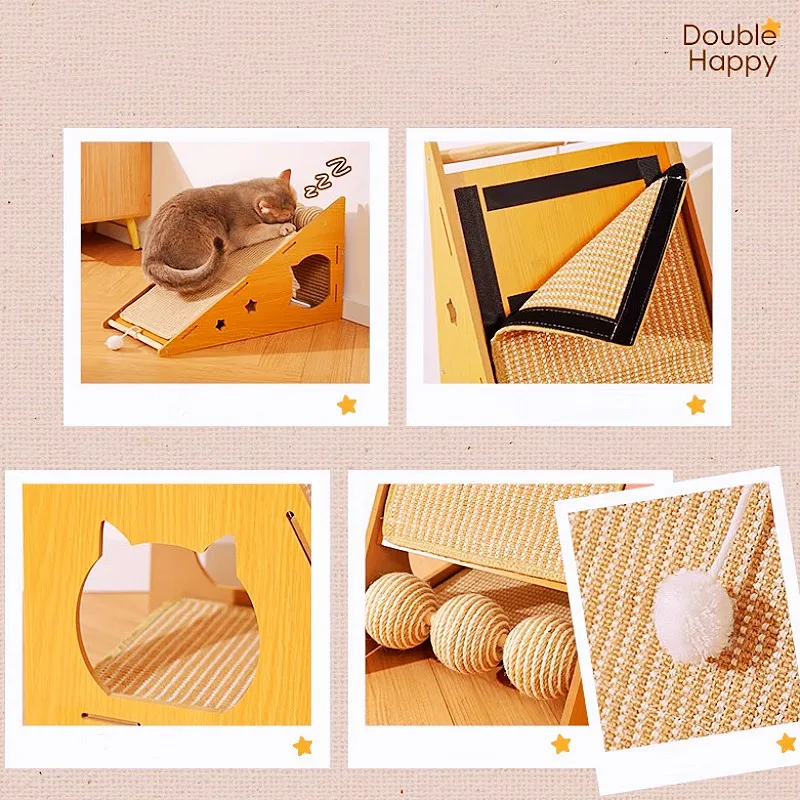 Rascador para gatos, tablero rascador de Sisal, poste rascador para gatos, garras, pulido, esteras para rascar gatos, Protector de sofá, suministros para mascotas - imagen 5