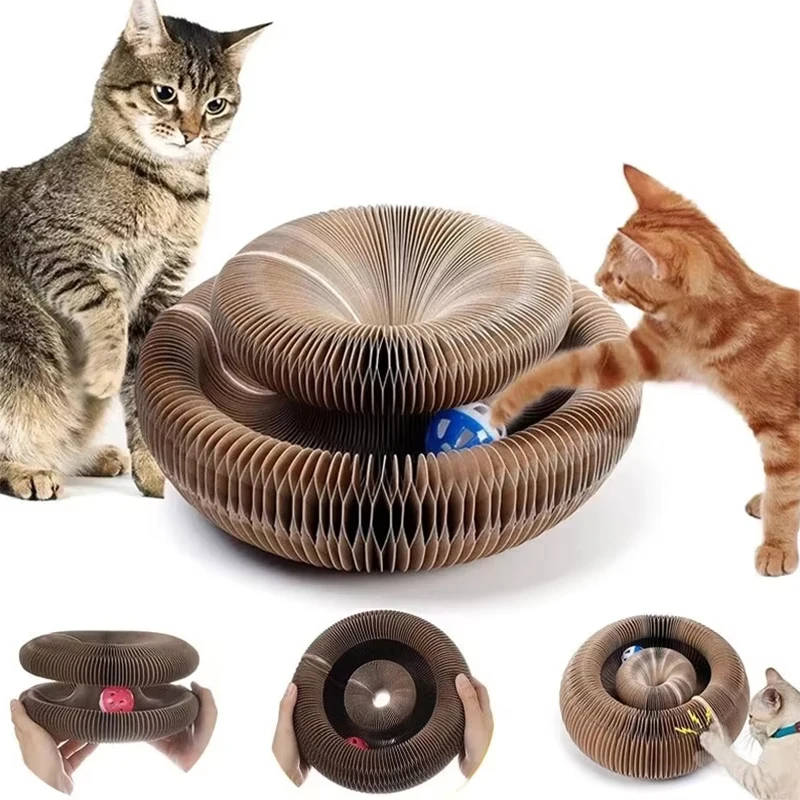 Juguete de cuero con bola para gatos