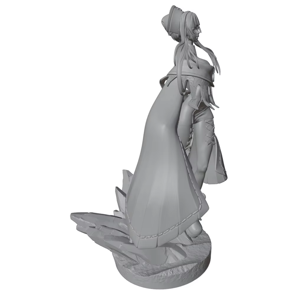 Figura anime 1/24 impresa en 3D sin montar Decoración gatos y perros - imagen 3