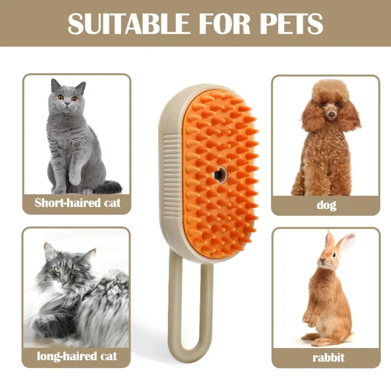Cepillo de vapor para gatos y perros con masaje y desenredo - imagen 2