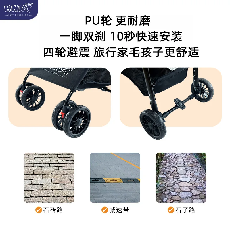 Transportín para perros y gatos – Plegable ligero para viaje - imagen 4