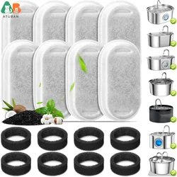 Filtros de repuesto para fuente de agua de gatos - Acero inoxidable duraderos