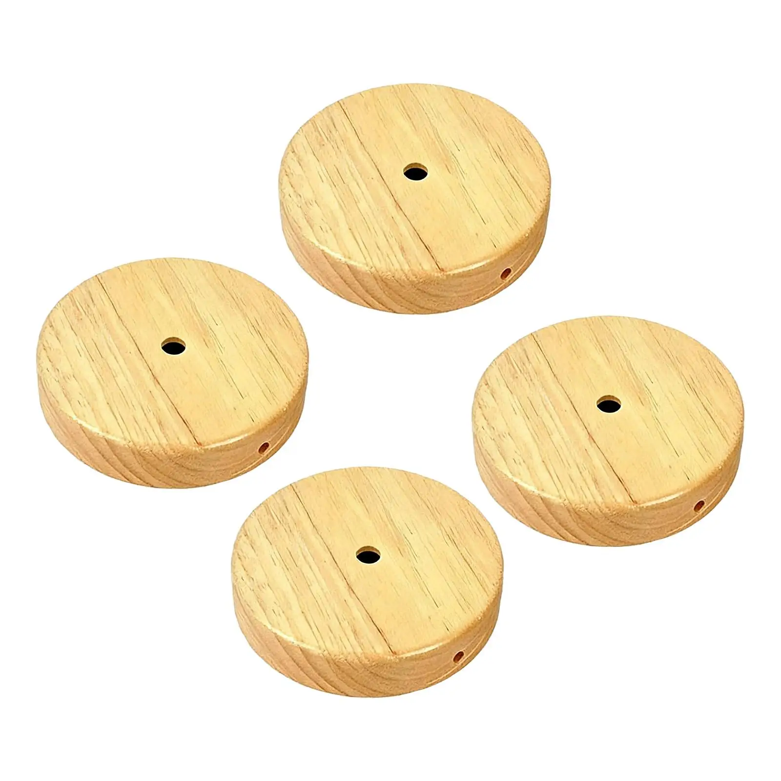 Cubiertas lisas redondas de madera repuesto para lámparas colgantes - imagen 2