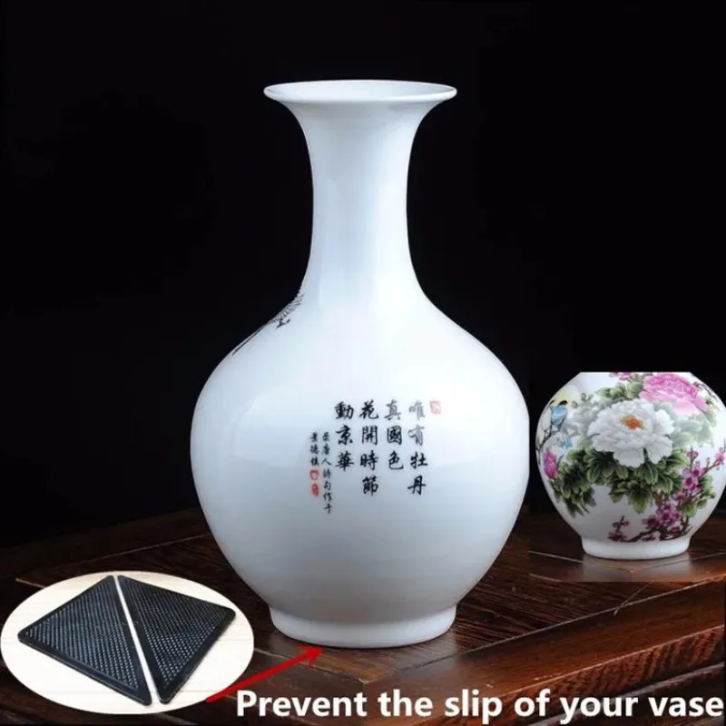 4/8 Uds. Pegatinas antideslizantes de alfombra Triangular para suelo de azulejos, almohadillas de esquina de alfombra, almohadillas fijas antideslizantes Nano lavables y reutilizables - imagen 4