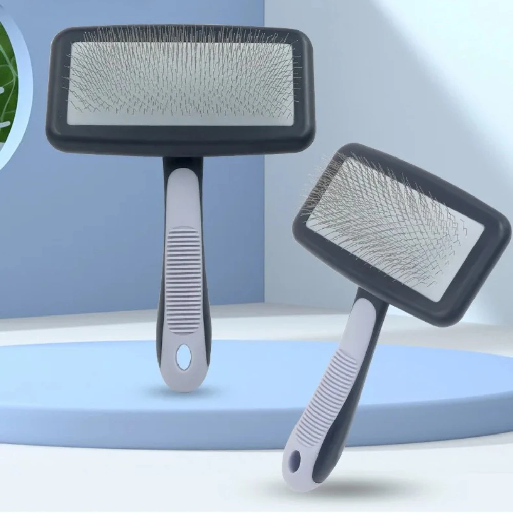 Peine de peluquería profesional para mascotas con 135 °   Pasadores en ángulo, perfectos para gatos y perros con pelo esponjoso, depilación y desenredante de nudos