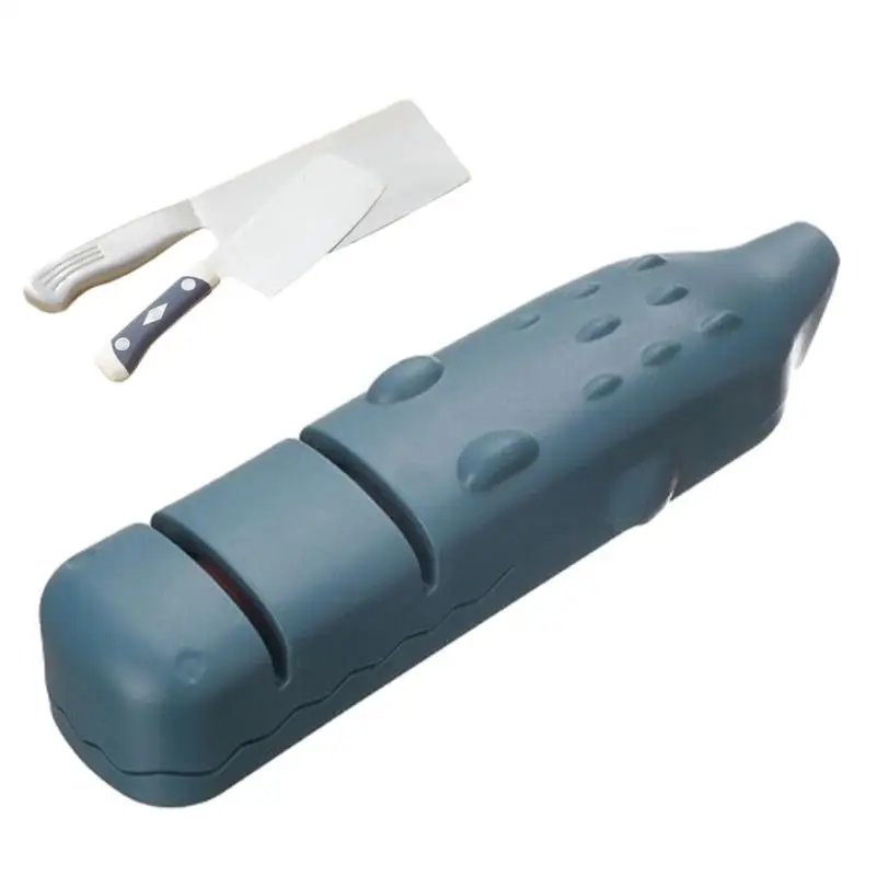 Afilador de cuchillos profesional, Base antideslizante de Chef con afilador de cuchillos, molienda gruesa y fina para Cocina