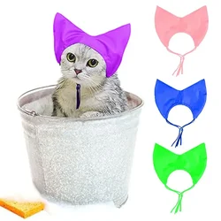 Gorro de ducha para gatos impermeable y ajustable