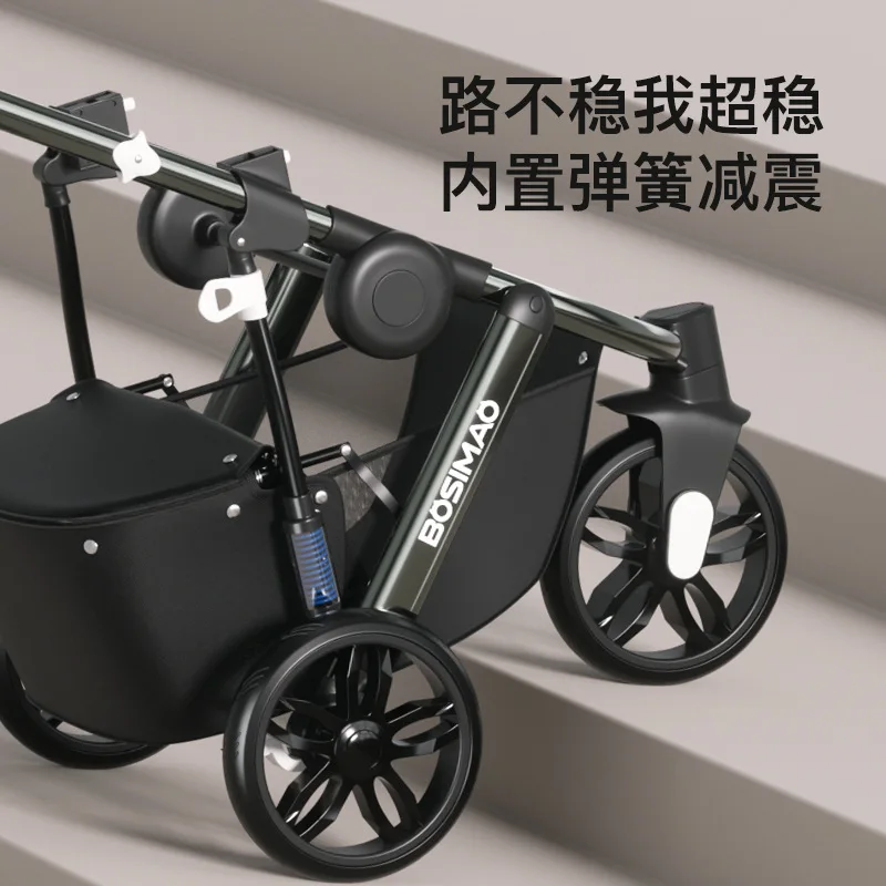 Cochecitos para mascotas de lujo con vista alta, carrito para mascotas de alta gama, carrito para perros de lujo para gatos, plegable - imagen 2