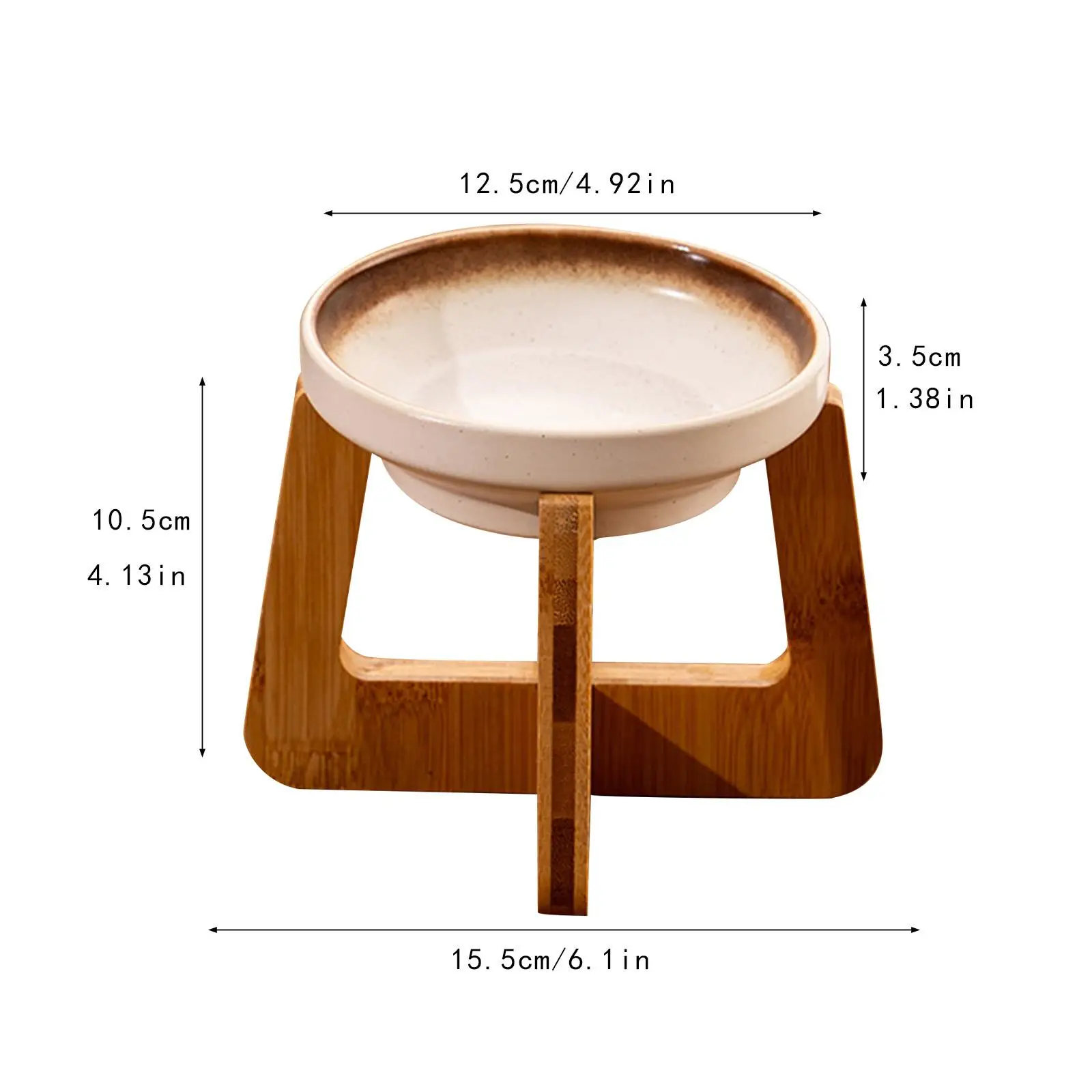 Raised Cat Bowl, Snack Container, Food Container, Prevents Spills, Anti-Function