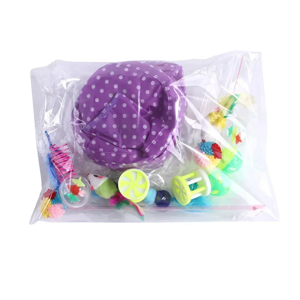 Juego de 15 piezas de juguetes para gatos, tienda para gatos, múltiples combinaciones, juego interactivo divertido, juguetes para mascotas, suministros para aliviar el aburrimiento - imagen 5