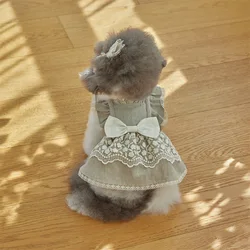 Vestido Marzis para gatos y perros pequeños - Chaleco encaje primavera