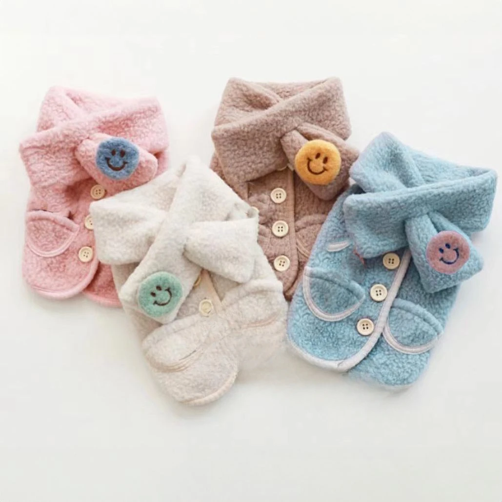 Chaleco de Otoño Invierno para mascotas, bufanda bonita de felpa Universal, bufanda de invierno para perros pequeños Schnauzer con abrigo de felpa, ropa para cachorros pequeños