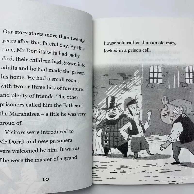 10 libros/juego de libros ilustrados de historias en inglés de Charles Dickens para niños, aprender libros de lectura en inglés - imagen 4