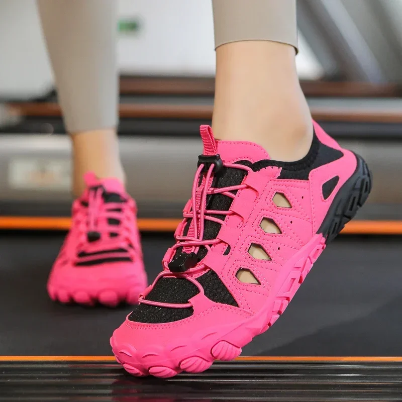 Zapatillas de deporte al aire libre para hombre, zapatos de senderismo transpirables, sandalias de senderismo al aire libre de talla grande para hombre y mujer, sandalias de agua para senderismo y rastreo 36-47 - imagen 4