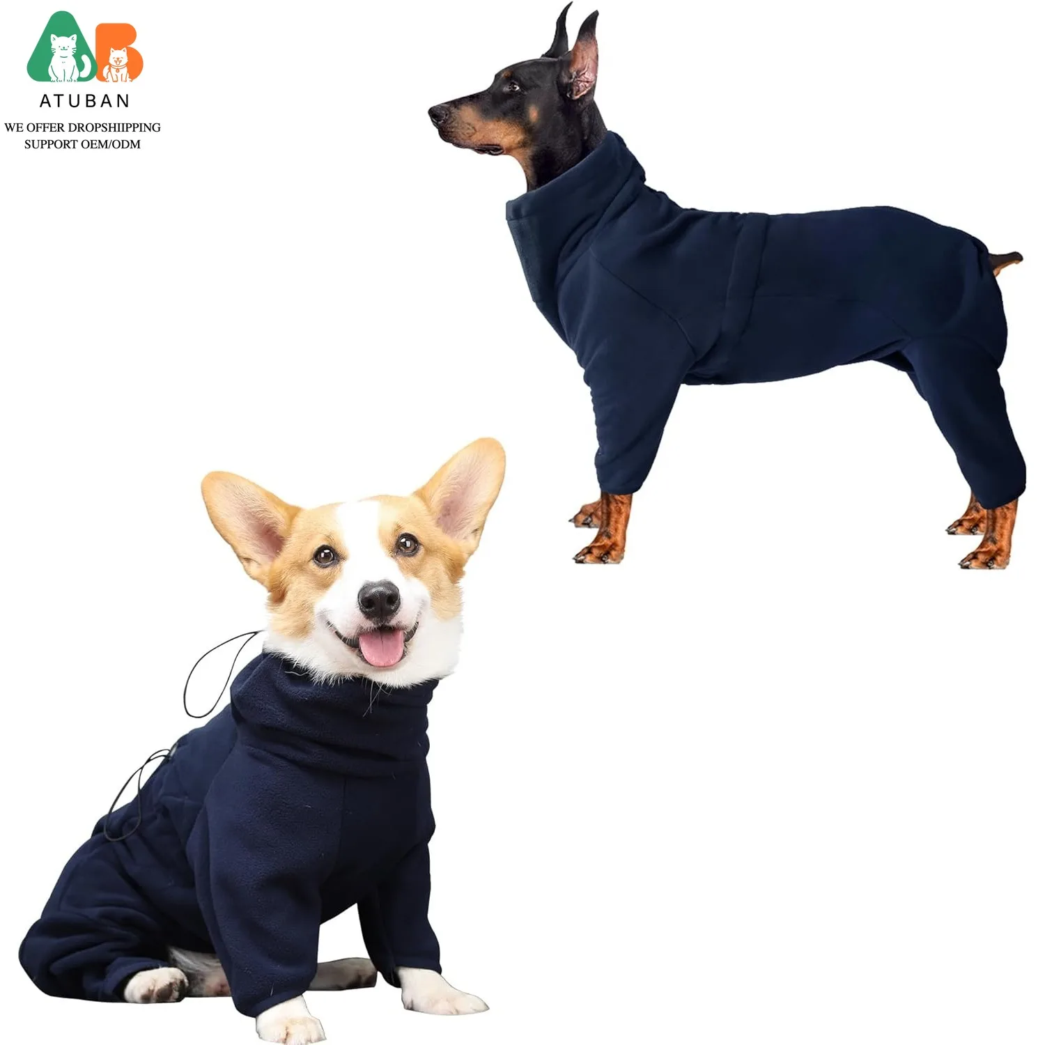 Abrigo de invierno con forro polar para perros - Cómodo para paseo y casa - imagen 3
