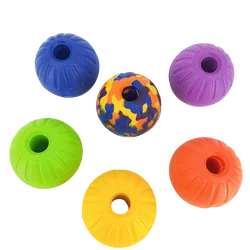 Pelota de goma EVA hueca para perros (7/9 cm) - flota y resistente